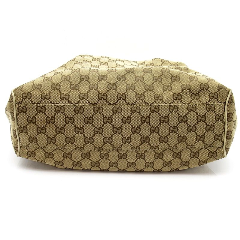Gucci Sukey Handbag GG Canvas Leather Beige — view 6