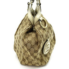 Gucci Sukey Handbag GG Canvas Leather Beige — view 5
