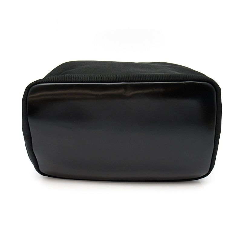 Gucci Bamboo Handbag Nylon Leather Black — view 6
