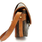 Celine Macadam Shoulder Bag Leather Brown — view 5
