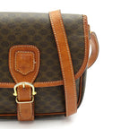 Celine Macadam Shoulder Bag Leather Brown — view 2