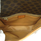 Celine Macadam Shoulder Bag Leather Brown — view 7