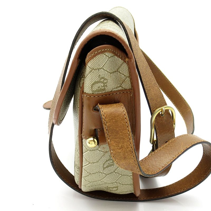 Dior Honeycomb Shoulder Bag Leather Beige — view 3