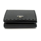 Fendi Compact Wallet Leather Black — view 4