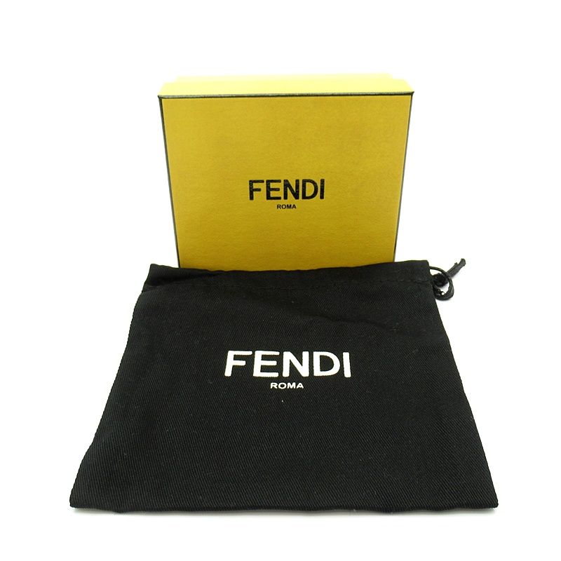 Fendi Compact Wallet Leather Black — view 7