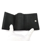 Fendi Compact Wallet Leather Black — view 6