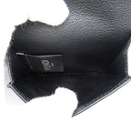 Fendi Compact Wallet Leather Black — view 5