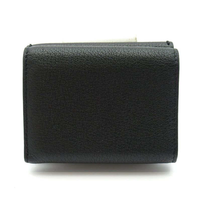 Fendi Compact Wallet Leather Black — view 2
