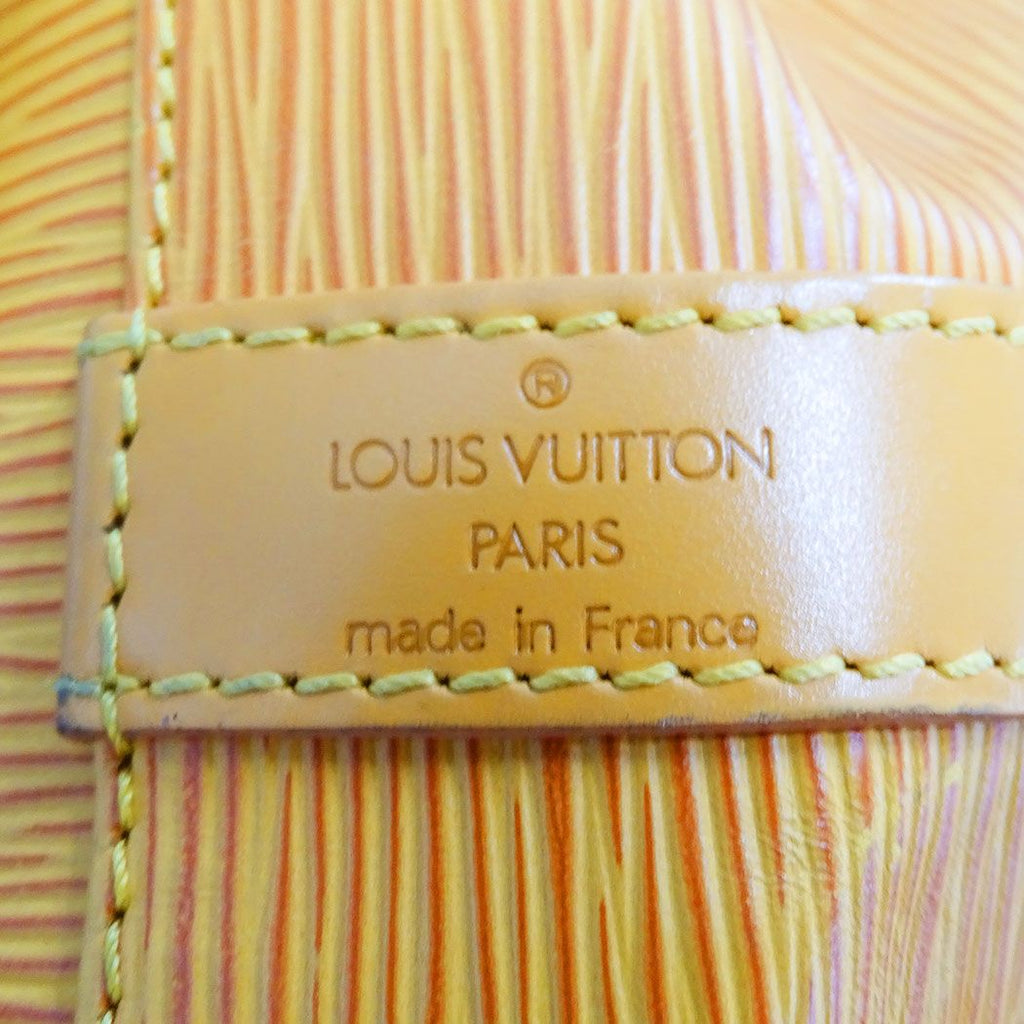 Louis Vuitton Shoulder Bag Epi Leather Petite Noe Tassiri Yellow Drawstring — view 6