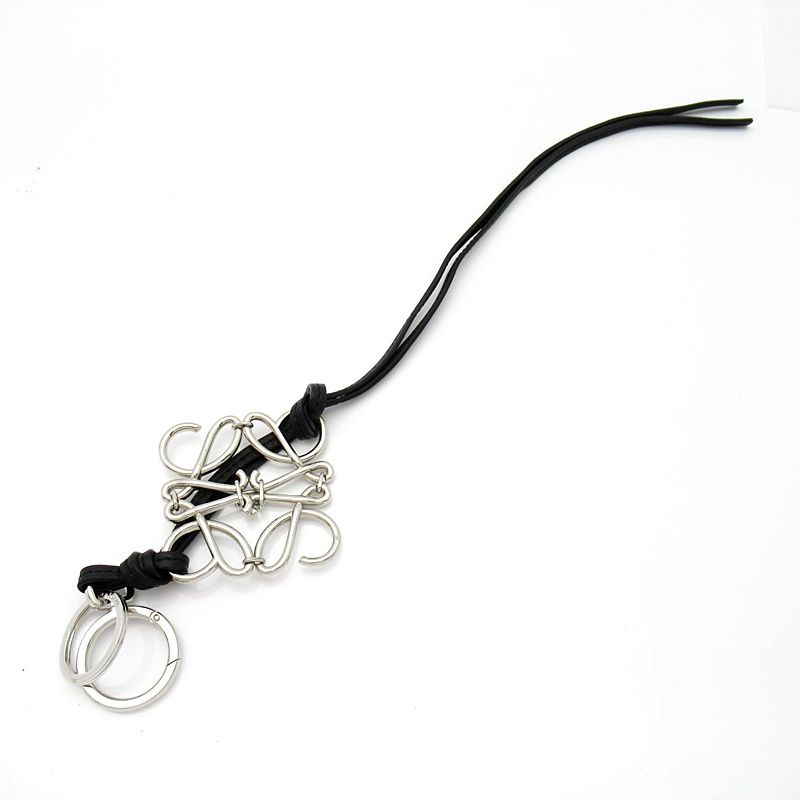 Loewe Anagram Key Holder Calfskin Brass Black