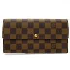 Louis Vuitton Portefeuille Sarah Damier Brown Wallet