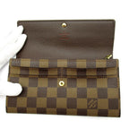 Louis Vuitton Portefeuille Sarah Damier Brown Wallet — view 6