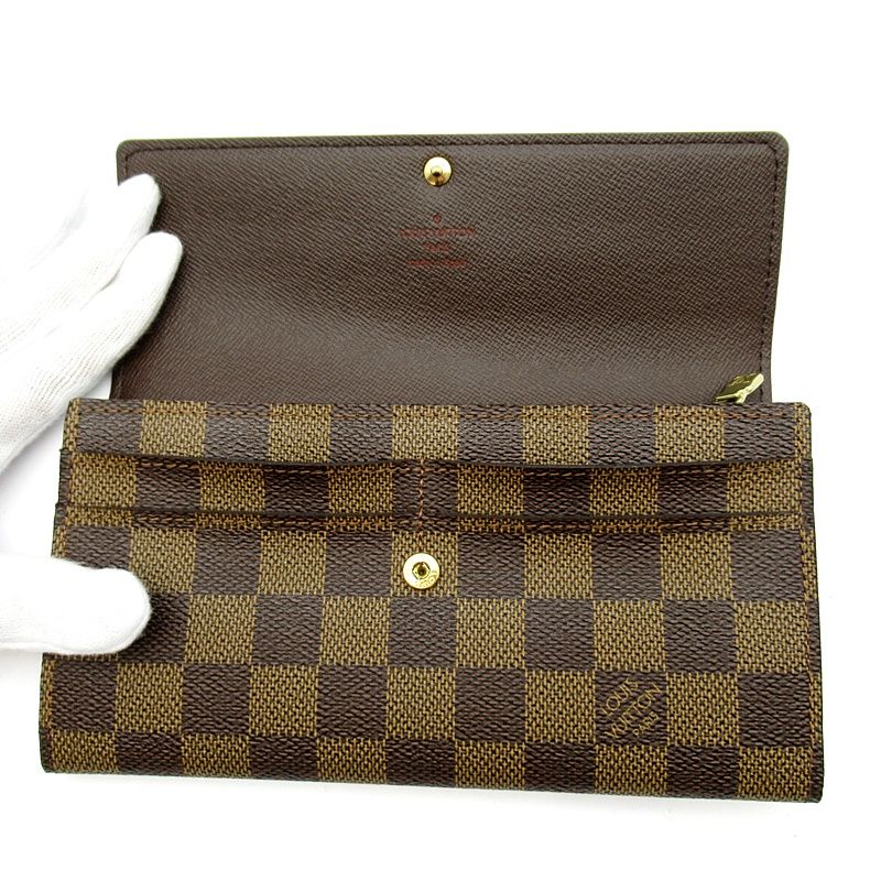 Louis Vuitton Portefeuille Sarah Damier Brown Wallet — view 6