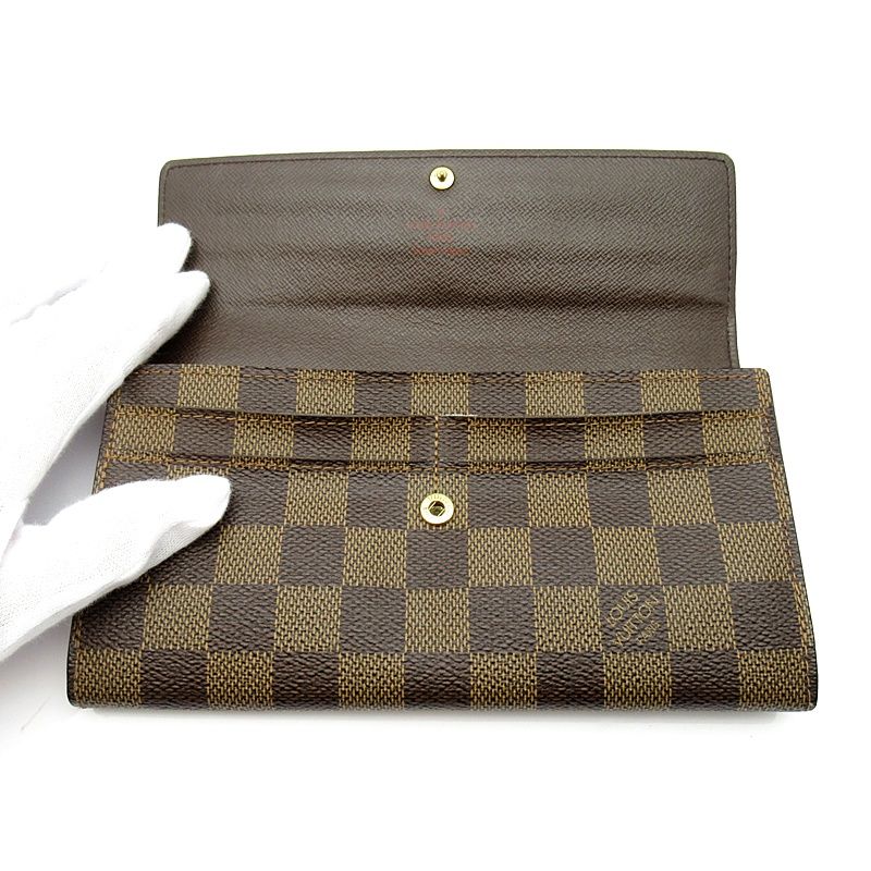 Louis Vuitton Portefeuille Sarah Damier Brown Wallet — view 6