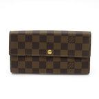 Louis Vuitton Portefeuille Sarah Damier Brown Wallet