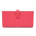 Hermes Bearn Soufflet Veau Epsom Rose Azalea — view 2