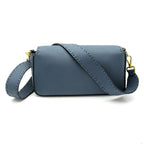 Fendi Selleria Baguette 2-Way Shoulder Bag Leather Blue — view 4