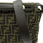 Fendi by the Way Soft Medium FF Jacquard Canvas Leather Handbag — view 2