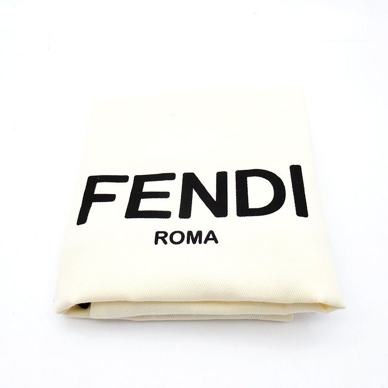 Fendi by the Way Soft Medium FF Jacquard Canvas Leather Handbag — view 8