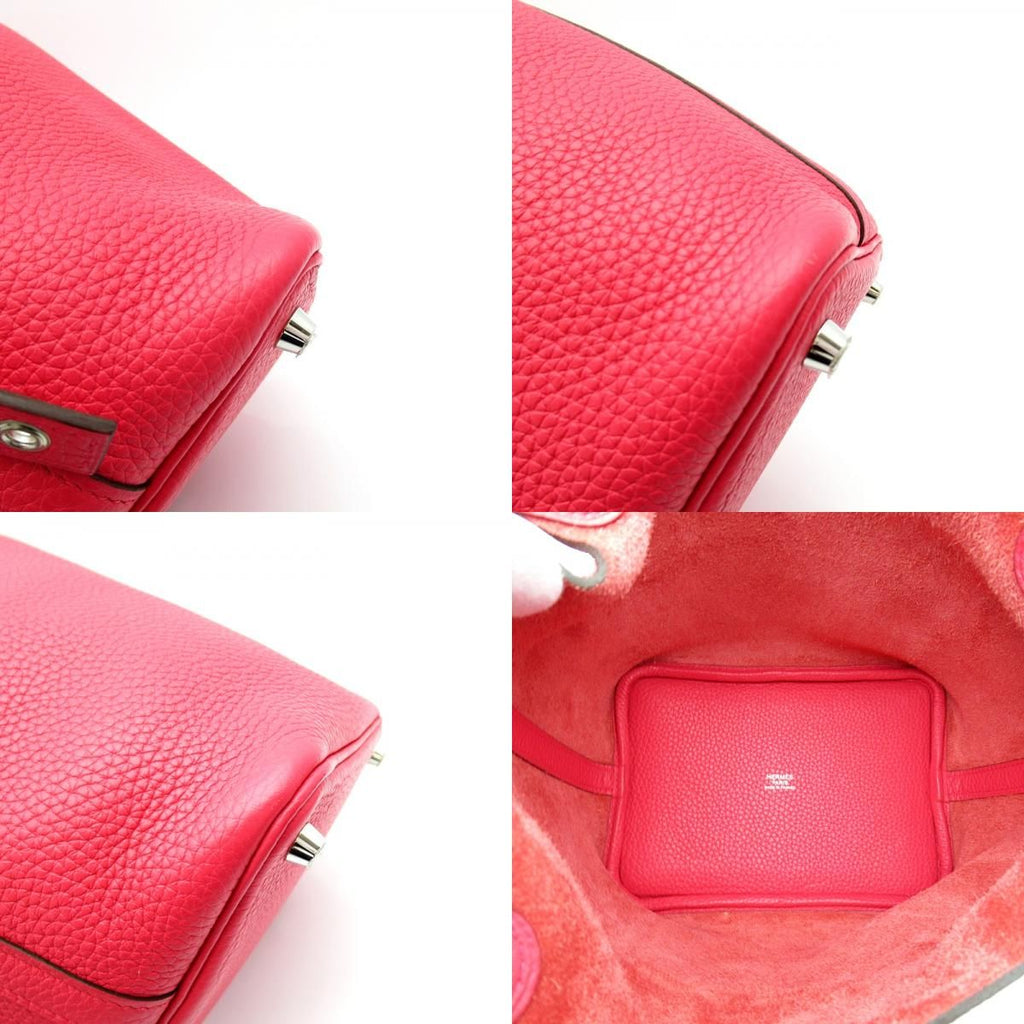 Hermes Picotin Lock PM Taurillon Clemence Handbag Rose Extreme — view 8