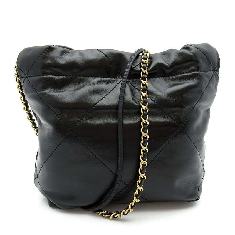 Chanel 22 Mini Handbag Shiny Calfskin Bra — view 5