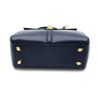 Celine Small 2-Way Handbag Calfskin Navy — view 6