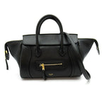 Celine Little Luggage Small Lambskin Handbag Black