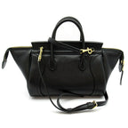 Celine Little Luggage Small Lambskin Handbag Black — view 4