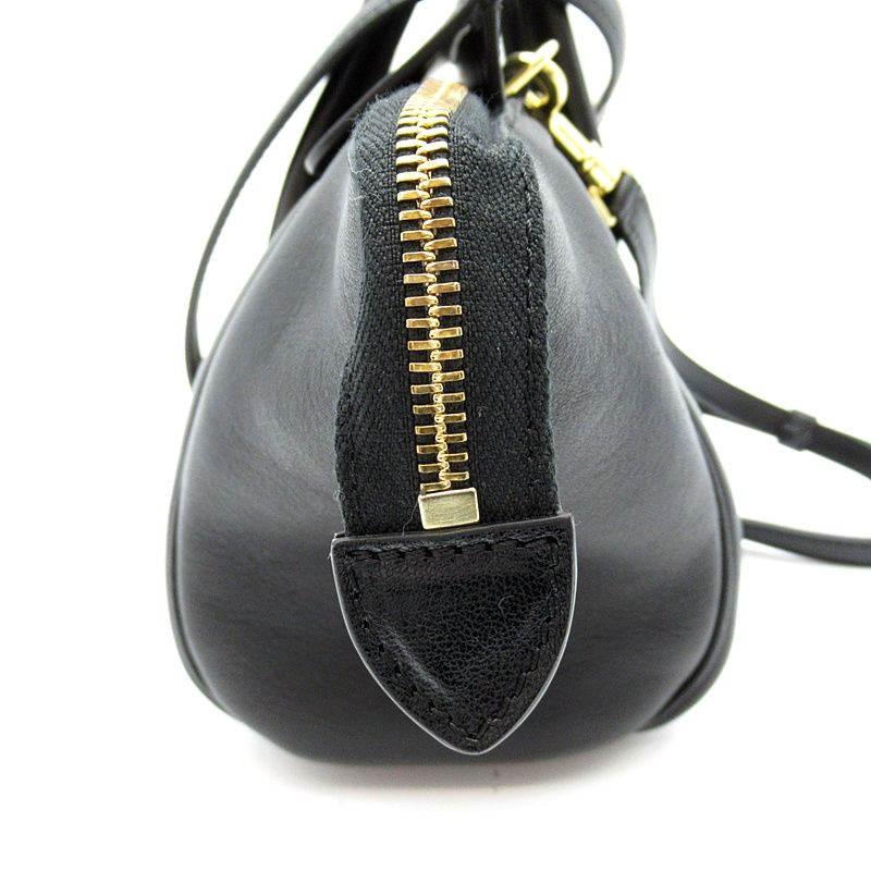 Celine Little Luggage Small Lambskin Handbag Black — view 3