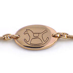 Hermes Bracelet Dada Rocking Horse Motif 18K Pink Gold — view 2