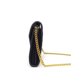 Saint Laurent Shoulder Bag Cassandra Classic Chain Wallet Black Leather Gold — view 3
