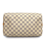 Louis Vuitton Handbag Speedy Bandouliere 30 Damier Azur Leather Gold — view 4