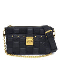 Louis Vuitton Shoulder Bag Troca PM Black Damier Giant Leather Gold