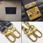 Louis Vuitton Shoulder Bag Troca PM Black Damier Giant Leather Gold — view 6