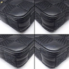 Louis Vuitton Shoulder Bag Troca PM Black Damier Giant Leather Gold — view 7