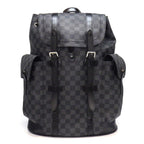 Louis Vuitton Backpack Christopher MM Damier Graphite Cowhide Leather