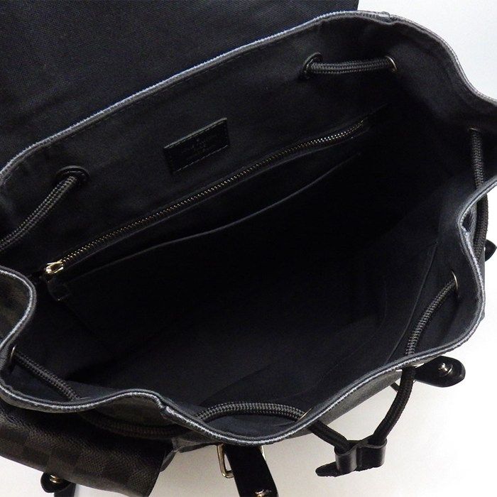 Louis Vuitton Backpack Christopher MM Damier Graphite Cowhide Leather — view 5
