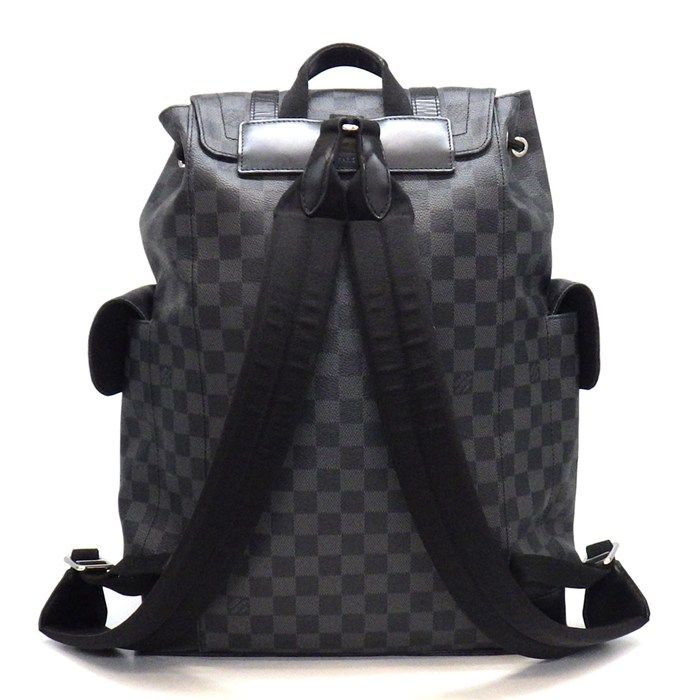 Louis Vuitton Backpack Christopher MM Damier Graphite Cowhide Leather — view 2
