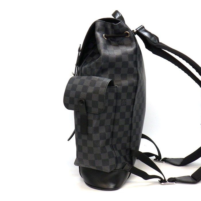 Louis Vuitton Backpack Christopher MM Damier Graphite Cowhide Leather — view 3