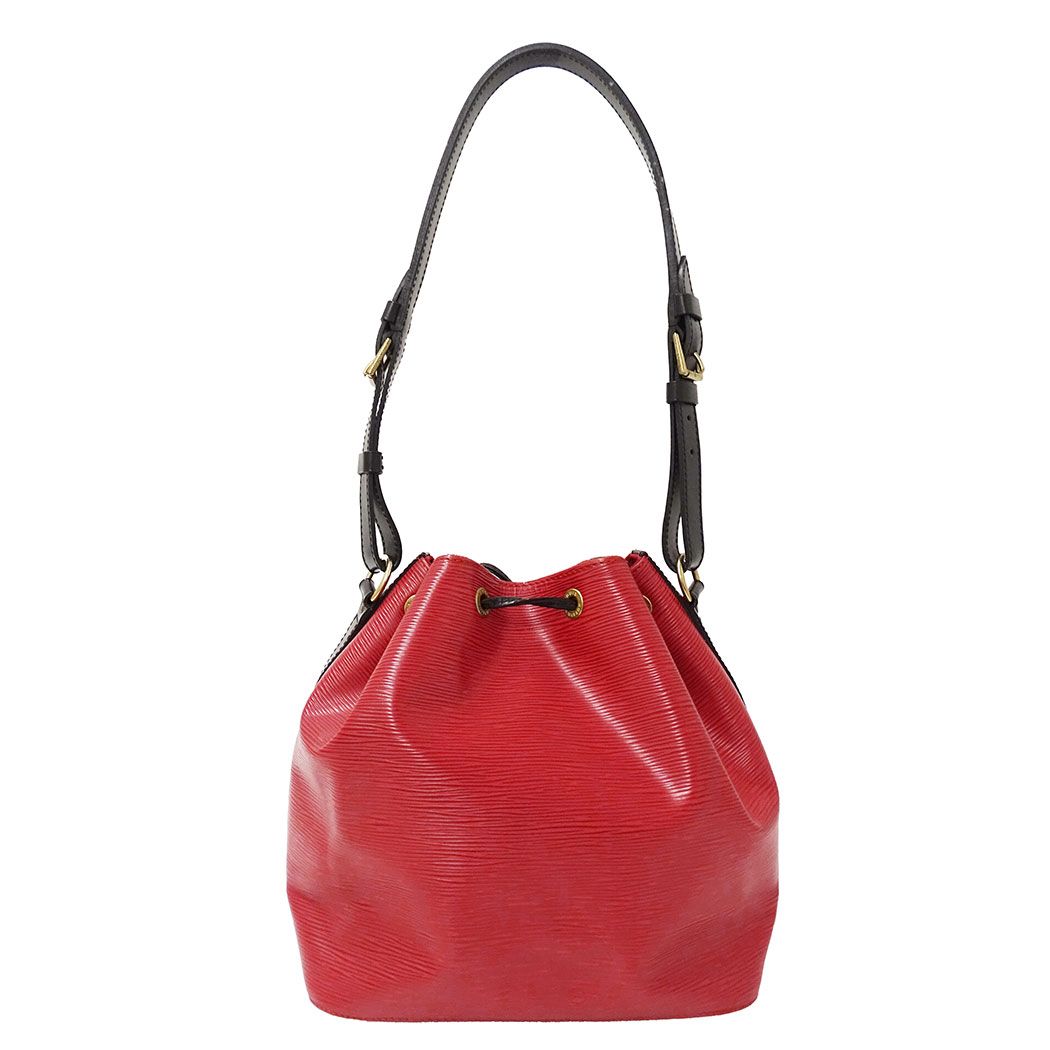 Louis Vuitton Shoulder Bag Epi Leather Petite Noe Castilian Red Drawstring — view 2
