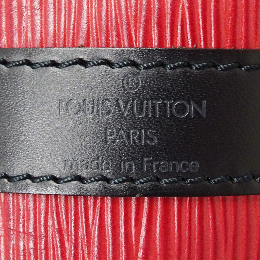 Louis Vuitton Shoulder Bag Epi Leather Petite Noe Castilian Red Drawstring — view 7