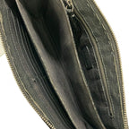 Fendi Clutch Selleria Dark Gray Leather — view 7