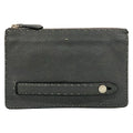 Fendi Clutch Selleria Dark Gray Leather