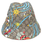 Gucci Disney Hat M GG Pattern Donald Duck Brown Hat Cotton — view 2
