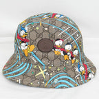 Gucci Disney Hat M GG Pattern Donald Duck Brown Hat Cotton — view 4