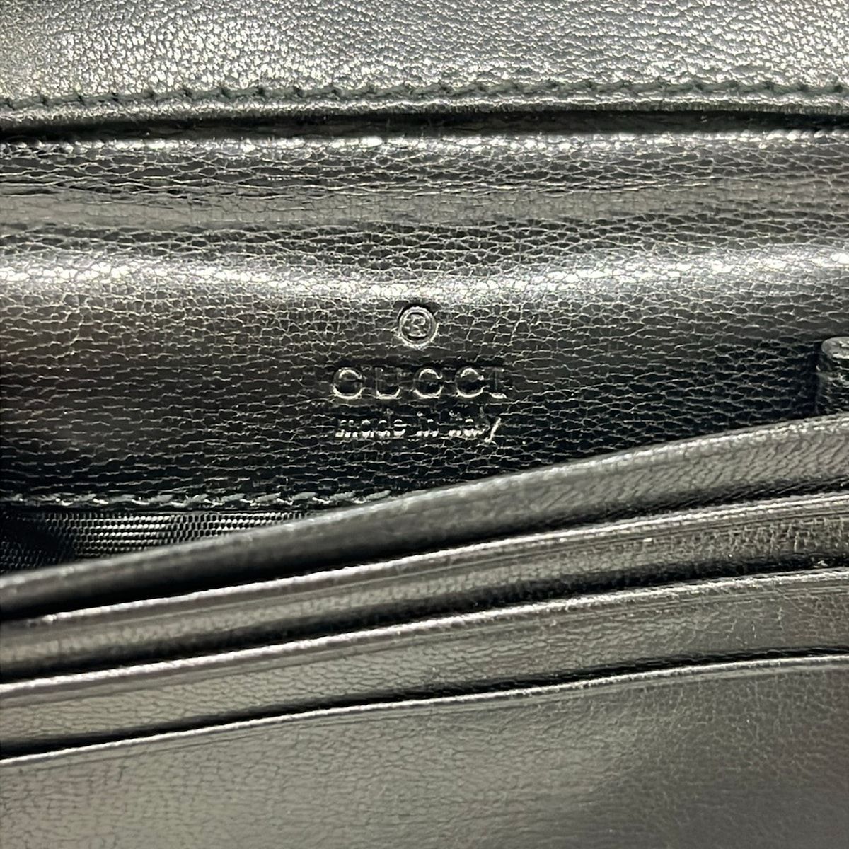 Gucci Business Card Case Black Leather — view 4