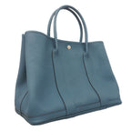 Hermes Tote Bag Garden Party PM Country Blue Tonpet Silver — view 2