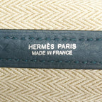 Hermes Tote Bag Garden Party PM Country Blue Tonpet Silver — view 4