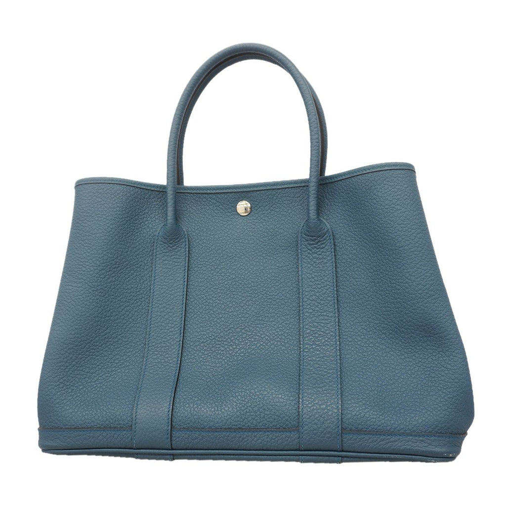Hermes Tote Bag Garden Party PM Country Blue Tonpet Silver