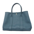 Hermes Tote Bag Garden Party PM Country Blue Tonpet Silver
